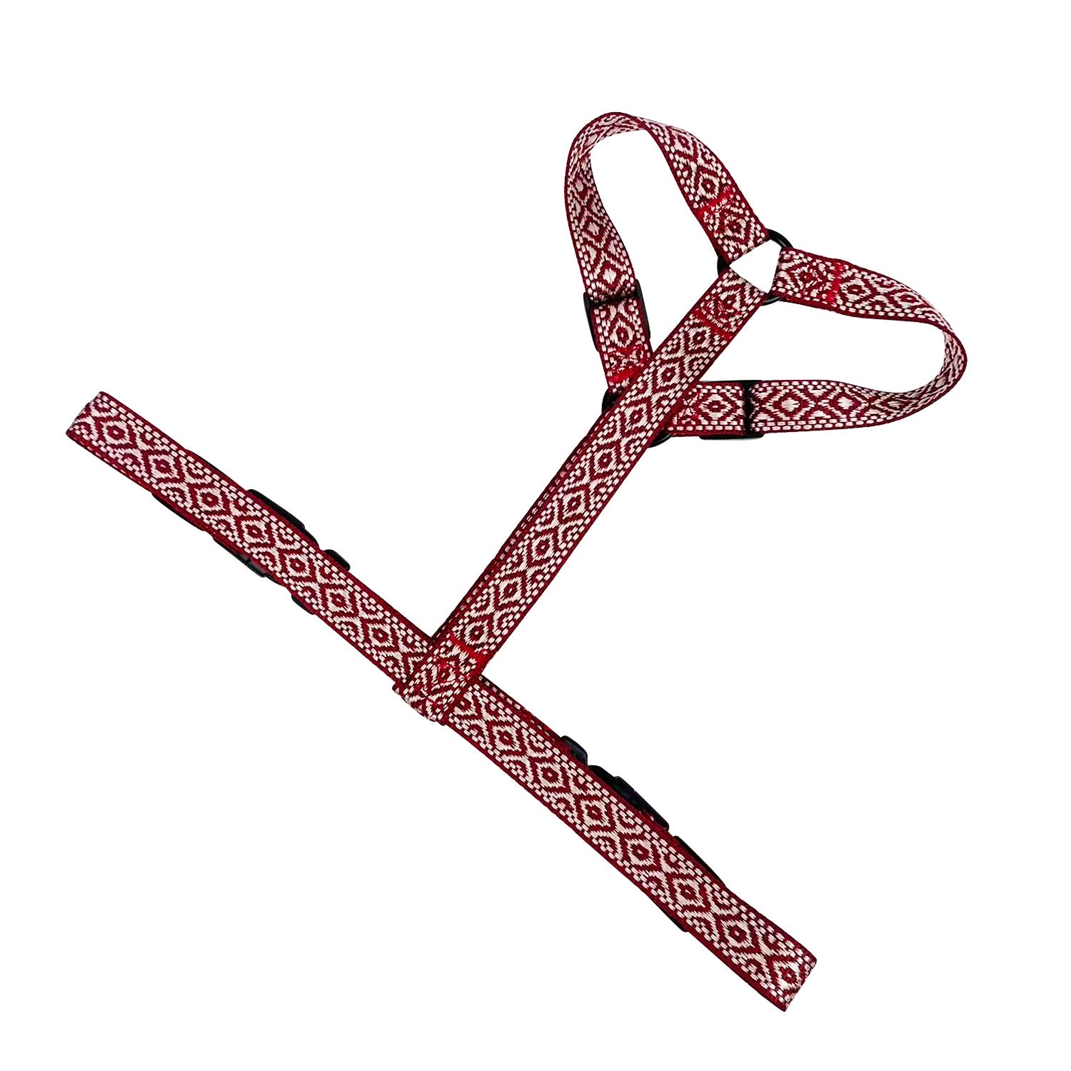 Arnés en H - Boho Granate