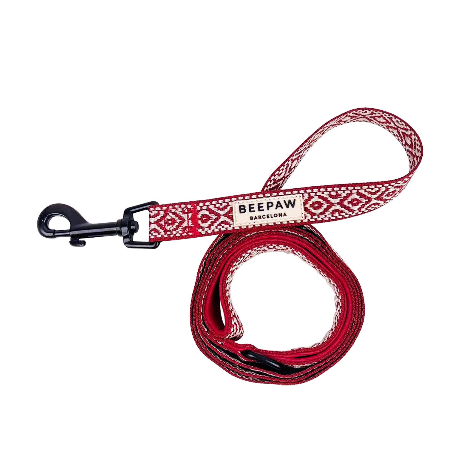 Pack Arnés ajustable, collar y correa - Boho Granate