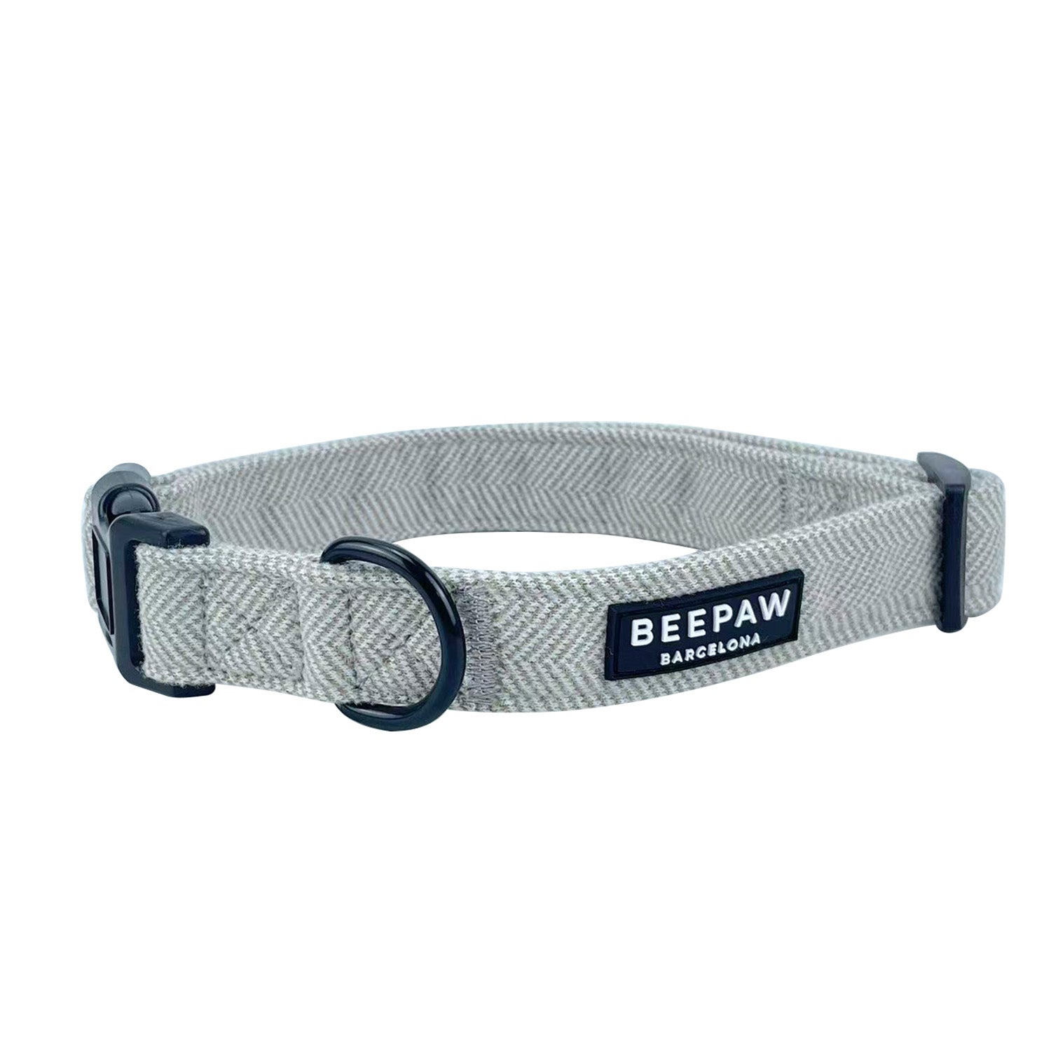 Pack Arnés ajustable, collar y correa - Tweed Beige