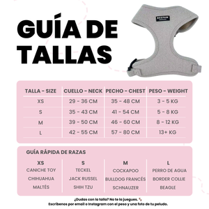 Arnés Ajustable - Tweed Beige