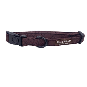 Collar acolchado para perro Quilted Moka, vista 2 – Beepaw Barcelona